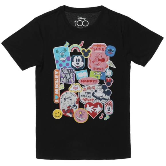 NWT Disney 100 Retro Icons Graphic Tee T-Shirt Short Sleeve Top Shirt - Picture 3 of 11